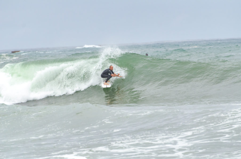 Surfer in action, Surfeur en action a Biarritz, France