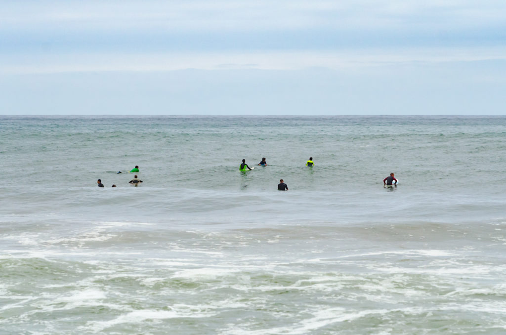 Surfer in action, Surfeur en action a Biarritz, France